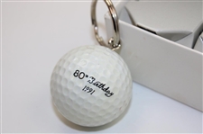 Karsten Solheim 80th Birthday Golf Ball Keychain w/PING US Champ Logo & PING Watch