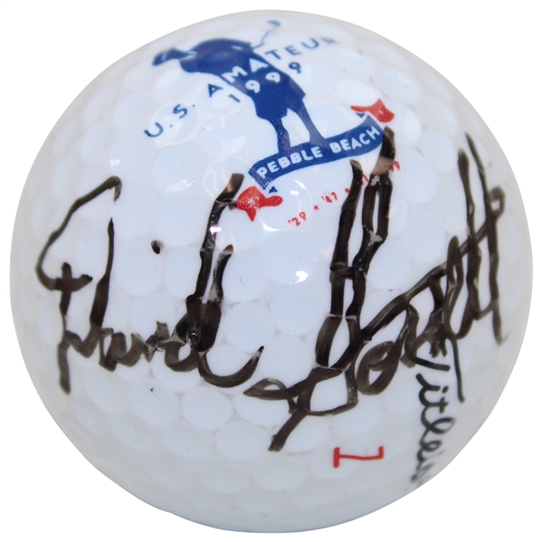 David Gossett Signed 1999 US Amateur Championship at Pebble Beach Logo Golf Ball JSA ALOA