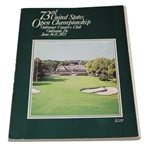 1973 US Open at Oakmont Official Program w/Guest Badge #641 - Johnny Miller Winner