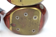 Four (4) Lobo Persimmon Woods w/Headcovers  Driver, 3-W, 4W & 5-W