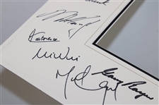 Gary Player & 2005 Presidents Cup International Team Signed Matted Cutout JSA ALOA