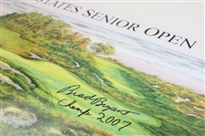 Champion Brad Bryant Signed 2007 US Sr Open at Whistling Straits Poster