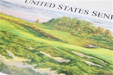 Champion Brad Bryant Signed 2007 US Sr Open at Whistling Straits Poster