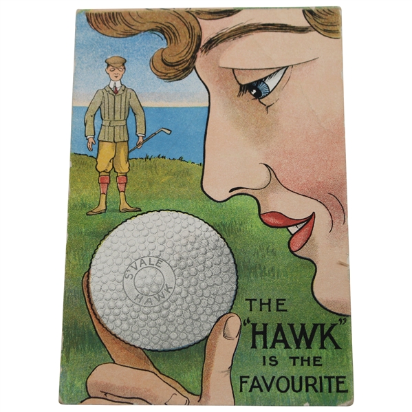 Vintage Springvale Hawk Bramble Ball Travel & Advertising Postcard