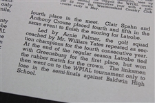 1947 The Latrobean High School Yearbook - Arnold Palmer Senior Year