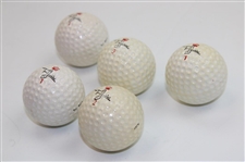 Tony Jacklin Signed Sports Illustrated w/Five (5) Logo Golf Balls & 1970 US Open Ticket JSA ALOA