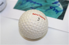 President Jerry Ford Signed Cut w/Three (3) Photos & (7) Various Presidential Logo Golf Balls JSA ALOA