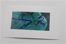 President Jerry Ford Signed Cut w/Three (3) Photos & (7) Various Presidential Logo Golf Balls JSA ALOA