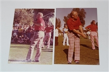 President Jerry Ford Signed Cut w/Three (3) Photos & (7) Various Presidential Logo Golf Balls JSA ALOA
