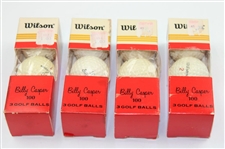 Billy Casper Article, Unused Augusta National Scorecard, 1970 Masters Spectator Guide,(2) Billy Casper Headcovers, Billy Casper Signed Cut & (4) Sleeves Of Billy Casper Signature Golf Balls JSA ALOA