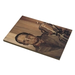 Marquetry Portrait of Tommy Bolt Print on Board by Tony Jacklin - WGHoF Collection