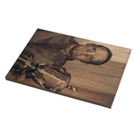 Marquetry Portrait of Tommy Bolt Print on Board by Tony Jacklin - WGHoF Collection