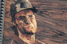 Marquetry Portrait of Bernhard Langer Framed Print by Tony Jacklin - WGHoF Collection