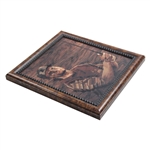 Marquetry Portrait of Bernhard Langer Framed Print by Tony Jacklin - WGHoF Collection