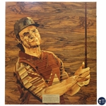 Marquetry Portrait of Bernhard Langer by Tony Jacklin - WGHoF Collection