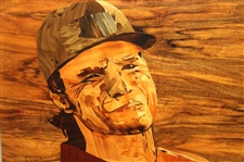 Marquetry Portrait of Bernhard Langer by Tony Jacklin - WGHoF Collection