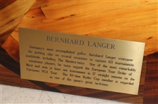 Marquetry Portrait of Bernhard Langer by Tony Jacklin - WGHoF Collection
