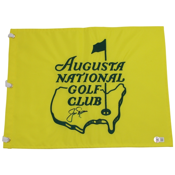 Jack Nicklaus Signed Augusta National Golf Club Members Embroidered Flag Beckett #AC28664