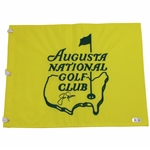 Jack Nicklaus Signed Augusta National Golf Club Members Embroidered Flag Beckett #AC28664