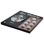 Bob Rosburg Signed Seven (7) Tour Victories Logo Golf Balls w/Signed Photo Custom Display JSA ALOA