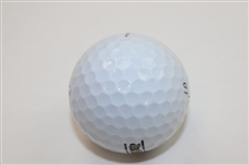 Rickie Fowler Signed Happy Gilmore 2 Gold Jacket Logo Golf Ball JSA ALOA