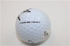 Collin Morikawa Signed Happy Gilmore 2 Gold Jacket Logo Golf Ball JSA #CH51831