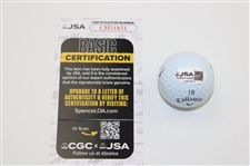 Collin Morikawa Signed Happy Gilmore 2 Gold Jacket Logo Golf Ball JSA #CH51831