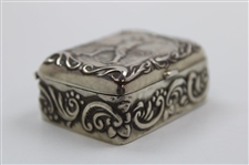 Vintage Sterling Silver 925 Golf Themed Vesta/Stamp Case