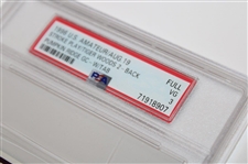 1996 US Amateur Full Ticket w/Tab Pumpkin Stroke Play Woods 2 Back PSA 3 VG