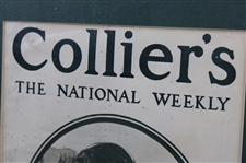 1906 Collier's 'The National Weekly' Lady Golfer w/Caddy Cover - August 18th - Framed