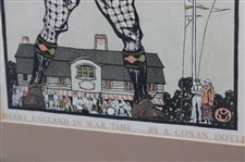 1915 Collier's 'The National Weekly' Pre-Swing Golfer w/Clubhouse Cover - October 2nd - Framed
