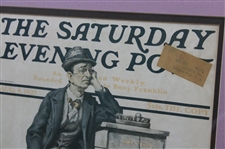 1925 The Saturday Evening Post Golf Themed Cover - August 8th - Framed