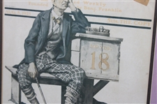 1925 The Saturday Evening Post Golf Themed Cover - August 8th - Framed