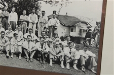 1934' Acushnet First Masters Augusta Invitational Field Photo Display - Framed