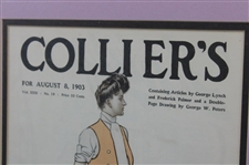 1903 Collier's Lady Golfer Cover Drawn by Edward Penfield - August 8th - Framed