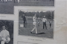 1899 US Amateur Championship at The Onwentsia Club Harper's Weekly Page - Framed