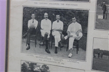 1899 US Amateur Championship at The Onwentsia Club Harper's Weekly Page - Framed