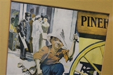 Pinehurst North Carolina Travel Advertisement - Framed
