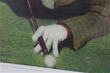 Classic 'Golf Shark' Weary Willie Clown Golf Print - Framed