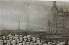 Open Golf Championship St. Andrews 1895 Print by Michael Browne w/Picture Key - Framed