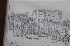 Open Golf Championship St. Andrews 1895 Print by Michael Browne w/Picture Key - Framed