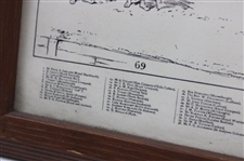 Open Golf Championship St. Andrews 1895 Print by Michael Browne w/Picture Key - Framed