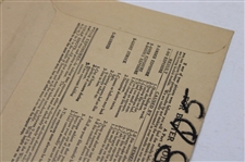 Golf Themed 'After Exposing Bring Your Films to' film Developing Order/Processing Envelope