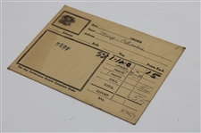 Golf Themed 'After Exposing Bring Your Films to' film Developing Order/Processing Envelope