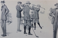 1919 Fifth Avenue Fashions Spring & Summer International Tailor Golf Clothing Advertisement - Framed