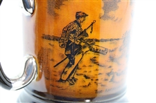 Arthur Wood Sports Series 'The English Wife/The American Husband' Porcelain Mug by Royal Bradwell