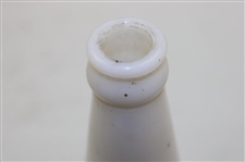 c.1930 Country Club Orange Dry Soda in White Milk Glass Bottle
