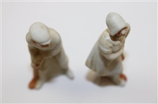 Vintage Miniature Male & Female Golfers with Golf Clubs