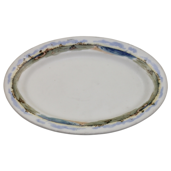 Vintage Oval Ceramic Serving Dish Manufactured by The Lamberton Scammell Co. 