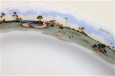 Vintage Oval Ceramic Serving Dish Manufactured by The Lamberton Scammell Co. 